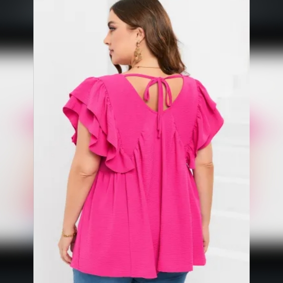 ♥️New Plus size ruffle tunic - Picture 6 of 10